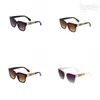 Óculos de sol de luxo com estampa de leopardo para mulheres com tons de feminina Óculos acessórios de moda Black Wide Frame Acetato Designer Sunglasses Summer Beach PJ042 C23
