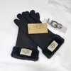 Designerska rękawiczka Kobieta zima litera litera solidne pięć palców rękawiczki dla kobiet mężczyzny trzymaj ciepłe śnieżne rękawiczki w stylu hurtowym wysokiej jakości