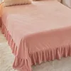 Zestawy pościeli luksusowe luksusowe król mikrofibry zestaw tkaniny Pluszowe ciepłe kołdrę arkusz łóżka z poduszką 4PCS Linen 231127