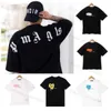 Heren T-shirts Heren t-shirts Zomer Pa Mannen Dames Palms Angels t-shirt Mans Stylist Tee Guillotine Bear Gedrukt Korte mouw Afgeknotte Bears Tees Angel Tshirt