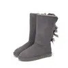 bottes de créateurs Australie pantoufles Tasman Tazz femmes chaussons d'hiver fille classique botte de neige cheville courte arc mini fourrure noir châtaigne rose chaussures noeud papillon