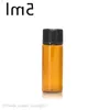 1ml 2ml 3ml 5ml Amber Glasses Bottle with Plastic Lid Insert Essential Oil Glass Vials Perfume Sample Test Bottles Elufm