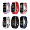 C6S 0,96 pulgadas banda inteligente rastreador de Fitness reloj inteligente pulsera deportiva inteligente Monitor de ritmo cardíaco presión arterial pulsera de salud