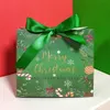 Gift Wrap 20/50/100st julfest Favor Mini Paperboard Kids Gift Candy Box Red Green White For Year Festival Holiday Decor 231127