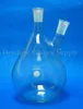 2-Neck 2000ml 24/40 Distillation Flask Essential Oil Apparatus Pyriform Bottle