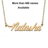 Chains Cursive Initial Letters Name Necklace For Natasha Birthday Party Christmas Year Graduation Wedding Valentine Day Gift