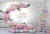 Anel de arco de balão de plástico branco 98cm, suporte de fundo diy, base de coluna de balão, chá de bebê, aniversário, festa de casamento, decoração deco6457053