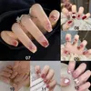 False Nails 24pcs Round/Square Head Fake Wearable Short French Full Cover Detachable Artificial Manicure Tool Nail Tips