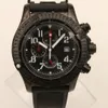 Avenge Limited Gray Dial Watch Quartz Chrongographバッテリーパワーデートメンズウォッチステンレススチールストラップシーウルフラバーメンズリストウォッチ