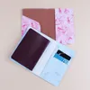 Marble Passport Cover Organizer Ticket Document Business Credit ID Wallet Pu Leather Travel Pass Holder Protector Case