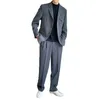 Herenpakken blazers mannelijke zakelijke kantoor jurk jas mannen Koreaanse streetwear mode losse casual vintage blazer jas 230426