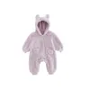 Rompers 0 2y Born Baby Spring Autumn Warm Fleece Boys Costume Girls Clothing Animal Overwear Jumpsuits 231124