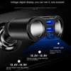 120W Car Chargers Car Cigarette Lighter Socket Splitter Charger Plug Adapter Power Socket Adapter with Voltage LED Display