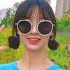 Zonnebril Koreaanse stijl zonnebril voor man vrouw ronde vorm UV400 bescherming mannen stijlvolle vrouwelijke zonnebril