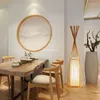 Vloerlampen Chinese stijl bamboe lamp nachtkastje lampenkap Japanse esthetische ontwerper Lampara De Pie woonkamer decoratie