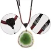 Pendant Necklaces Irregular Agate Slice Necklace Lucky Amulet Healing Crystal Stone With Nylon Cord Adjustable Jewelry For Women Men