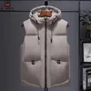 Mens Vests Aemape Famous Brand Plus Size Vest Fashion Slim Sleeveless Jackess Cotton Clothes Sports Waistcoat Thicked Hooded Vests 231127