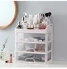 Make-up-Organizer, Schmuckbehälter, Make-up-Pinsel-Aufbewahrungsbox mit Aufklebern, Kunststoffschubladen, kosmetischer Schreibtisch-Organizer