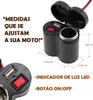 Motorfiets USB -stuurlader met lichtere adapter voeding Socket Waterdichte motorfiets USB -lader Sigarettenaansteker