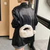 Sacs à bandoulière pour femmes, sac à bandoulière pelucheux, couleur unie, fourrure, peluche, fermeture éclair, sac à main doux, fourre-tout mignon pour hiver