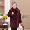 Dames bont dameskwaliteit nertsen fleece herfst winter wollen jas elegante moeder wild warme jas casual 4xl bovenkleding faux jassen