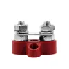 5/16" Morsettiera Morsettiera M8 48V Blocco di Giunzione Bus Bar Isolato Dual Heavy Duty Power Distribution Stud Positivo Negativo RV