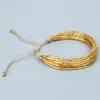 Charm Bracelets C.QUAN CHI Simple Miyuki Beaded Bracelet For Women Boho Handmade Multi-strand Woven Adjustable Jewelry