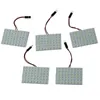 Deckenleuchten 5 Stück Auto-Innenbeleuchtung Panel 48 SMD LED T10 BA9S Dome Soffitten-Birnen-Adapter 12 V Weiß 5000 K