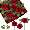 Decoratieve bloemen Eeuwige bloem rozenkoppen kunstmatig bewaard gebleven onsterfelijk schuim Valentijnsdag DIY Gift Bouquet Materials