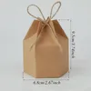 Emballage cadeau 25/50 pièces lanterne hexagone boîte à bonbons Kraft papier paquet carton faveur et bricolage mariage noël saint valentin fête sacs