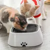 Alimentazione Ciotola per acqua per cani da 1,5 l Ciotola galleggiante trasportata a macchina Ciotola per acqua per gatti Dispenser per mangiatoia per acqua lenta Antitrabocco Nave per animali domestici in 24 ore