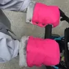 Parti per passeggino 1 paio di guanti invernali caldi per carrello per auto in giornate nevose impermeabili per uso esterno (nero)