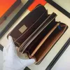 Whole 3 colors fashion double zipper designer men women leather wallet lady ladies long purse250S