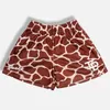 American Inaka Summer Summer Straight Breathable Leopard Print Men Plus Tamas Shorts