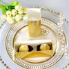 Present Wrap Gold Silver Heart Cookie Box Treat Kids Birthday Candy Wedding Dragees för Packaging Event Party Supplies