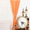 Curtain 2023 Orange Thick Tulle Curtains Sheer For Living Room Bedroom Stripes Window Treatment Home Decoration Panel Drapes