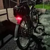 Bike Lights Led Mountain Bike Bagageerrek Licht Waterdichte fiets achterbank Reflecterend achterlicht Nacht Rijveiligheid WAARSCHUWING Reflector P230427