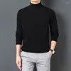 Men's Sweaters Casual Sweater Solid Color Warm And Comfortable Long Sleeve Pullover Turtleneck Men Clothing