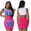 Casual Dresses Womens Pink Sheath Dress in Summer Clothing Humble Letter Print Sexig kort kjol African 230426