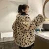 Manteau d'hiver en fausse fourrure pour femme, élégant, en Faux vison, veste courte en peluche, vêtements d'extérieur pour dames, blanc moelleux, 2023