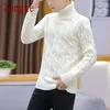 Women s Sweaters White Turtleneck Men Clothes Winter Sweater Coats Solid Striped Pullover Mens M 2XL 2023 Arrivals 231127