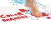 Halloween presenter Blodig badmatta Färgbytesark blir röd våt gör att du blödar pumpa tryckt duschmatta för badruma40a02185130