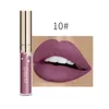 Lip Gloss QI 3ml Portable 24 Color Matte Liquid Lipstick Long Lasting Lipgloss Non-stick Tint Maquiagem TSLM1