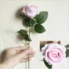 Fleurs décoratives Simulation Rose Bouquet simple flanelle fausse fleur maison mariage décoration intérieure Po Real Touch cascade ensemble