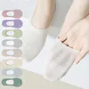 Women Socks Pure Cotton Invisible Boat Mesh Summer Mujer Silicone Non-slip Ankle Low Cut Female Show Breathable Thin Sock