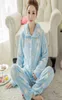Inverno feminino pijamas de flanela conjuntos de pijamas de lã coral cardigan pijamas terno longo sleepwear mulher ternos quentes 2 peça rosa azul g222603352