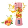 Portable Fruit Juicer 380ml 6 Blades Portable Electric Home USB Rechargeable Smoothie Maker Blenders Machine Sports Bottle Juicing Cup