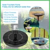 Trädgårdsdekorationer Mini Solar Fountain Floating For Birds Swimming Pool Bird Bath Aquarium Decoration Water Pond Outdoor