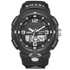 Orologi da polso 2023 Orologi a energia solare Uomo Sport multifunzionali Dual Time Quartz Smael Reloj Hombre Relogio Masculino