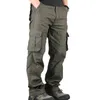 Men's Pants Men's Cargo Pants Mens Casual Multi Pockets Military Large size 44 Tactical Pants Men Outwear Army Straight slacks Long Trousers 231127